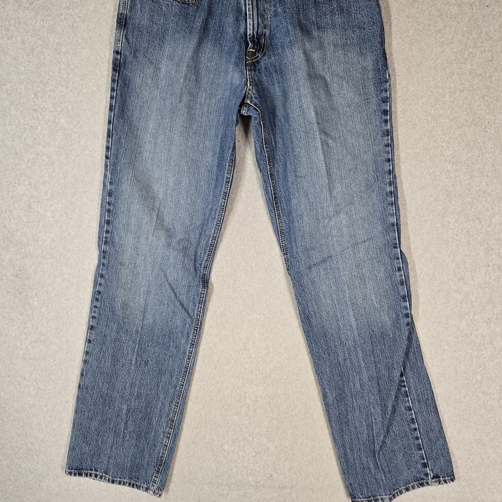 Cinch Men Jeans 34X36 Blue Denim Relaxed Fit White Label 33" Inseam